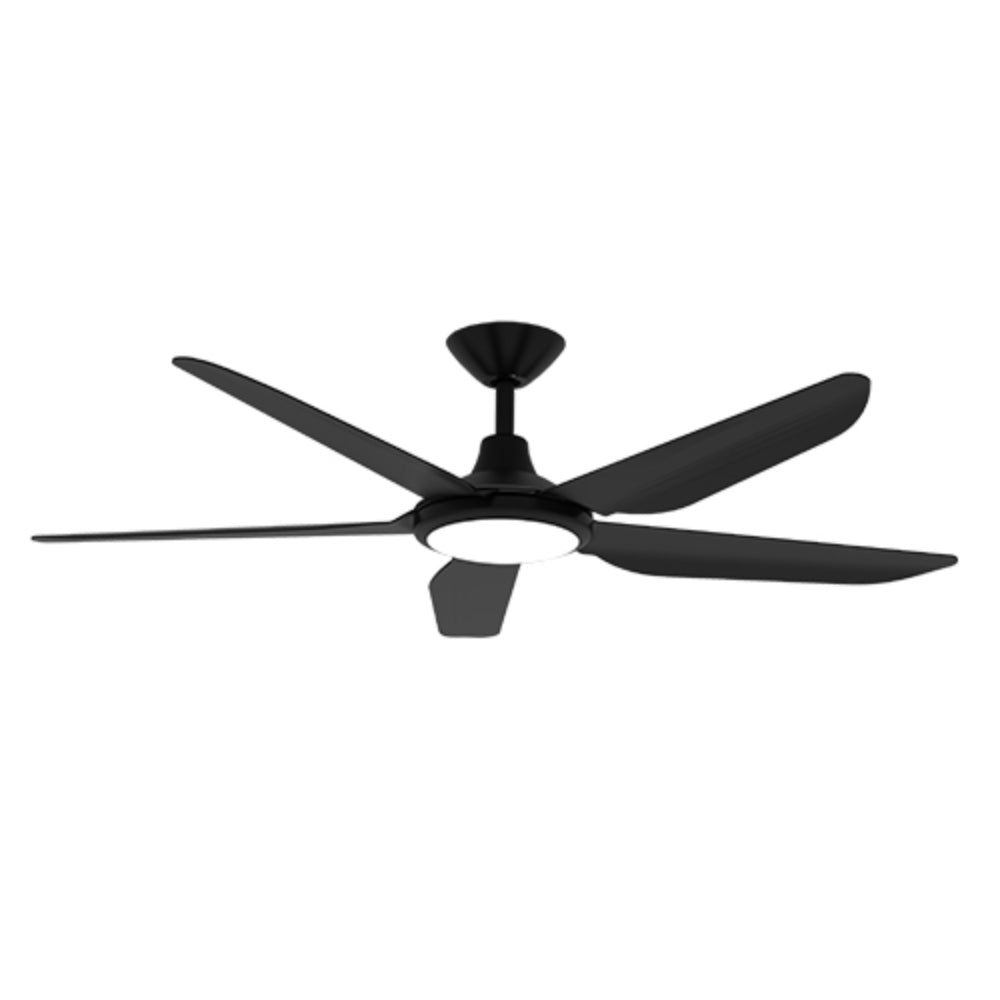 Storm 42″ DC Ceiling Fan Black with LED Light